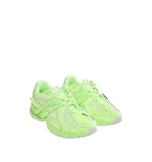 Image 2 of 5 - GREEN - NEW BALANCE 1906A Sneaker featuring mesh upper with synthetic overlays, mesh underlays, ACTEVA LITE midsole cushioning, ABZORB SBS heel cushioning, N-ergy outsole provides superior shock absorption, Stability Web technology, TPU heel cage and rubber outsole.