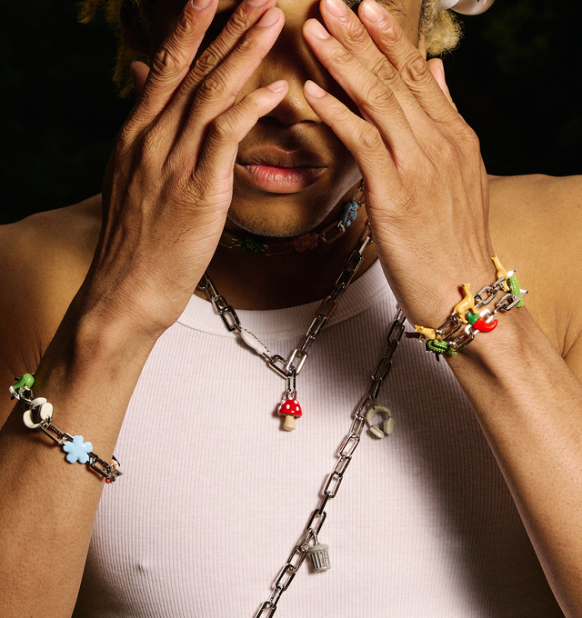 Image 3 of 9 - GREY - Poubel by The Gstaad Guy Poubelle Carm, also known as The Bin or The Trash Can, for all things that belong " la poubelle." All charms are made of .925 sterling silver, and are hand-painted using non-toxic lead-free enamel. Links sold separately. Hirshleifers offers a range of initial pieces from this collection in-store. For personal consultation and detailed information about jewelry, please contact our dedicated stylist team at personalshopping@hirshleifers.com