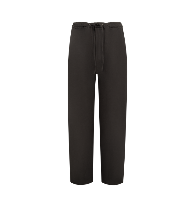 Image 1 of 3 - BROWN - STUDIO NICHOLSON Drawcord Trousers featuring drawstring at elasticized waistband, four-pocket styling and straight leg.