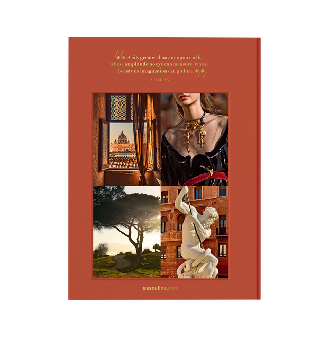 Image 3 of 4 - ORANGE - Assouline Roma Eterna is a luxury coffee table book that celebrates the timeless grandeur, rich history, and vibrant contemporary culture of Rome through captivating photography and engaging storytelling. Written by James Horncastle with a foreword by Cesare Cunaccia, this designer linen hardcover book explores the Eternal City's iconic landmarks, celebrated cuisine, fashion, art, and hidden neighborhoods, offering an immersive portrait of one of the world's most enduring cultural ca