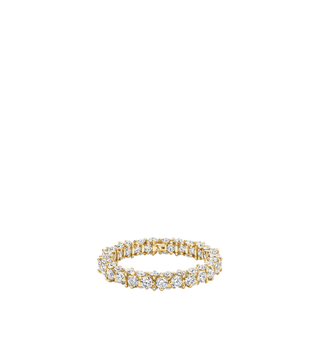 Image 2 of 2 - GOLD - OX Exo Band featuring 18K yellow gold. Total Carat Weight: 1.85 tcw. Quality: E/F-VS natural diamonds. Shape: Round Brilliant. Hirshleifers offers a range of initial pieces from this collection in-store. For personal consultation and detailed information about jewelry, please contact our dedicated stylist team at personalshopping@hirshleifers.com.This item may be restricted for online purchase to international clients. For assistance purchasing this item please contact our dedicated st