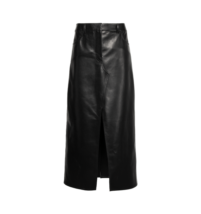 LEATHER MAXI SKIRT