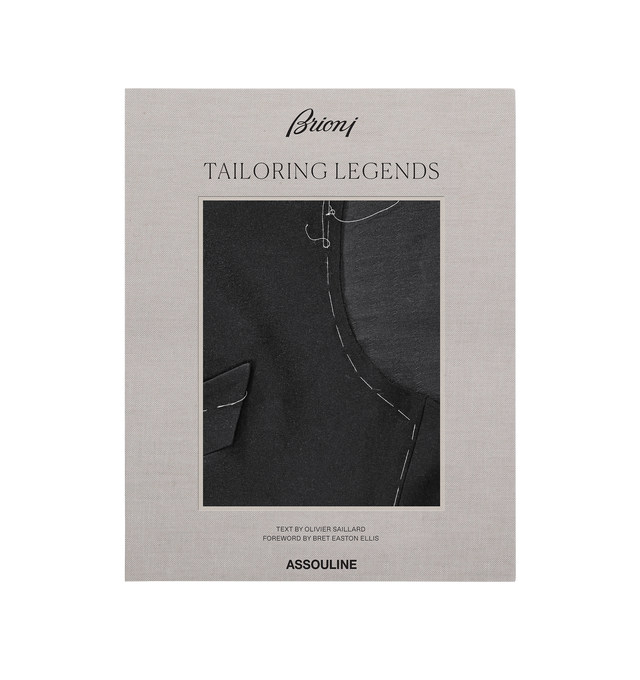 Image 2 of 4 - GREY - ASSOULINE Brioni: Tailoring Legends featuring text by Olivier Saillard, a personal foreword by novelist Bret Easton Ellis, celebrating the Houses outstanding heritage and the evolution of mens style through decades of its sartorial traditions, with rarely seen materials and original photography of archival garments. 264 pages. 200 illustrations. Linen hardcover in a luxury slipcase. W 10.9 x L 13.8 x D 4.2 in.