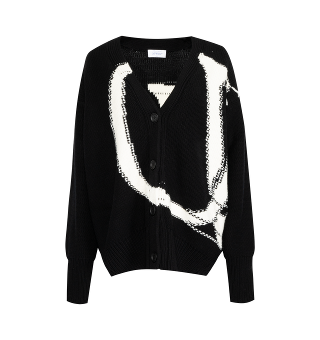 OW MAXI LOGO CARDIGAN (WOMENS)
