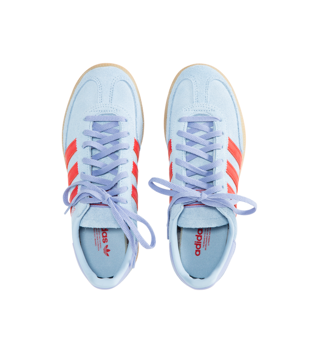 Image 5 of 5 - BLUE - ADIDAS Handball Spezial Sneaker featuring smooth leather upper accented with premium suede details, regular fit, lace closure, synthetic lining and rubber outsole.