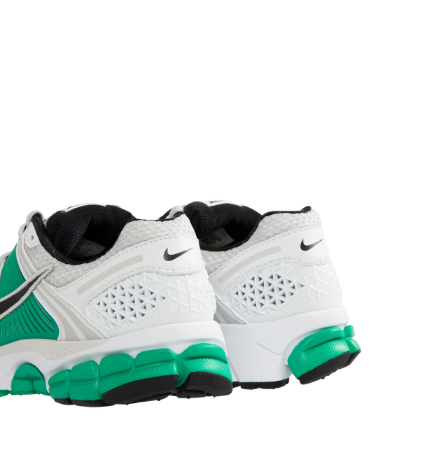 Image 3 of 5 - GREEN - NIKE Zoom Vomero 5 Sneaker featuring synthetic leather on the upper adds durability while mesh adds breathability, foam midsole with Zoom Air cushioning, plastic caging on the side adds support, ventilation ports on the heel keep it airy and comfortable, rubber outsole and reflective details.