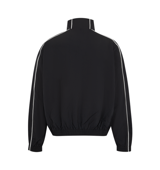 Image 2 of 2 - BLACK - WILLY CHAVARRIA Bad Boy Track Jacket featuring front zipper closure, tonal logo detail at chest, side slant pockets and lightweight ripstop fabric. 100% nylon. Lining: 100% polyester.