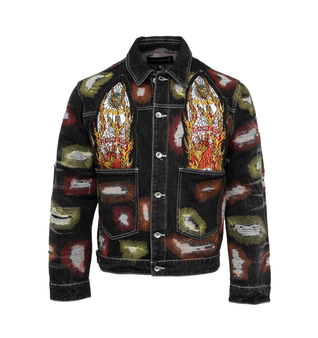 EMBROIDERED TRUCKER JACKET (MENS)