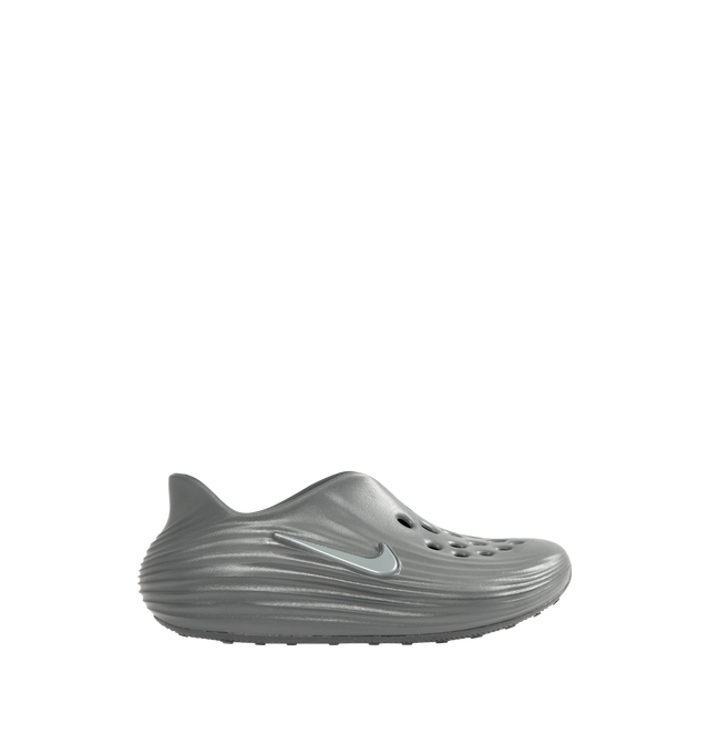 Image 1 of 5 - GREY - NIKE ReactX Rejuven8 Shoe featuring ReactX upper and midsole surround your feet in soft, responsive comfort, sticky rubber outsole, extra room at the forefoot and ventilation holes for breathability.