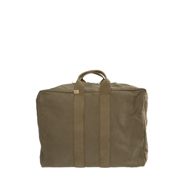 Image 1 of 3 - GREEN - VISVIM Plura Bag featuring one main compartment, top handles and Swiss riri zipper. 19.3 x 15.7 x 11.4 inch. 100% nylon. 