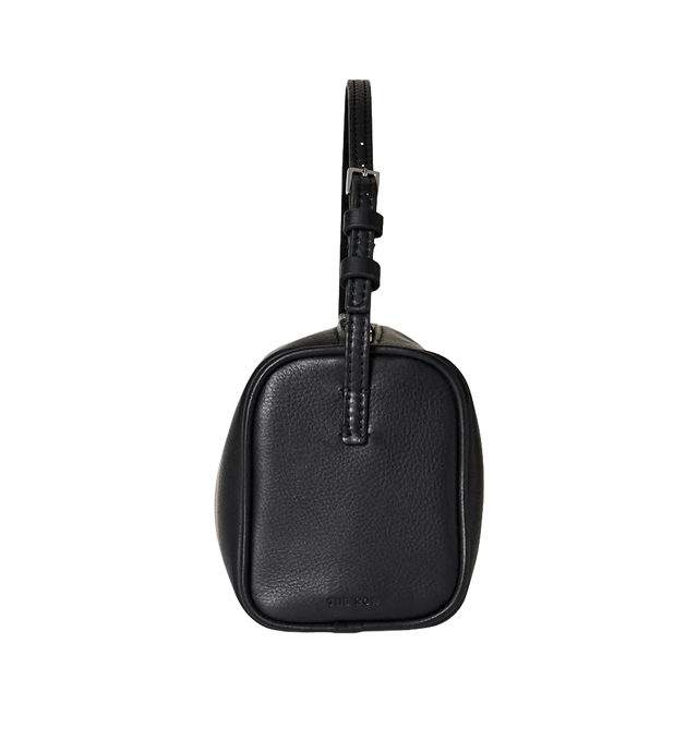 Image 3 of 3 - BLACK - THE ROW 90'S Bag featuring top handle bag in finely grained calfskin leather with softly rounded edges, leather piping and adjustable slim leather strap. Measures 7.7 x 4.5 x 3 in. 100% calfskin leather. Made in Italy.