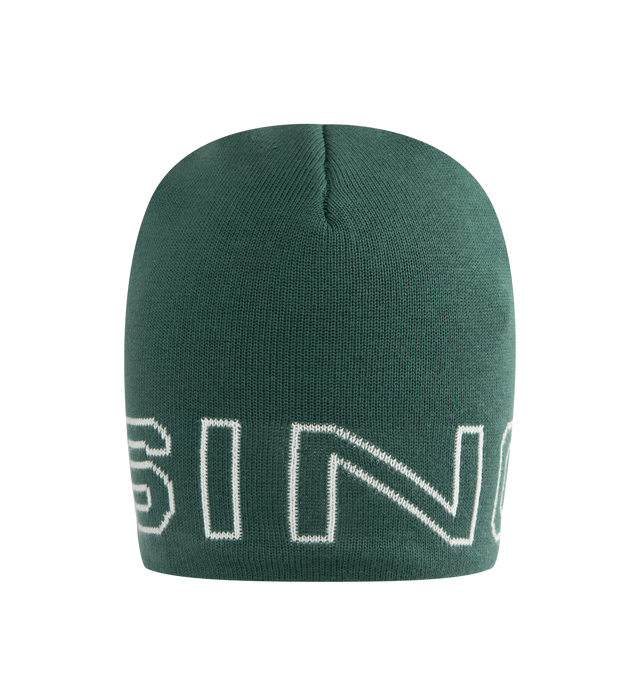 Image 1 of 3 - GREEN - SINCLAIR SFC Beanie featuring logo around brim.