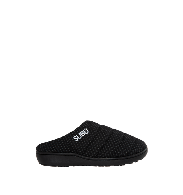 Image 1 of 4 - BLACK - And Wander X Subu practical round-toe slippers, made from waterproof Ecopak fabric with reflective thread for visibility during the night. Polyester, Ecopak upper, rubber sole. 