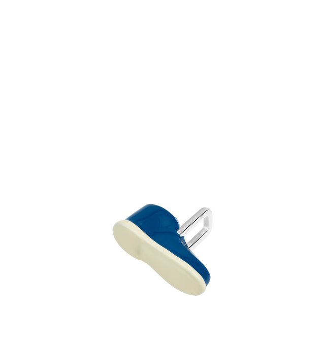 Image 5 of 7 - BLACK - Poubel by The Gstaad Guy Shoe Pendant. All pendants are made of .925 sterling silver, and are hand-painted using non-toxic lead-free enamel. Links sold separately. Hirshleifers offers a range of initial pieces from this collection in-store. For personal consultation and detailed information about jewelry, please contact our dedicated stylist team at personalshopping@hirshleifers.com