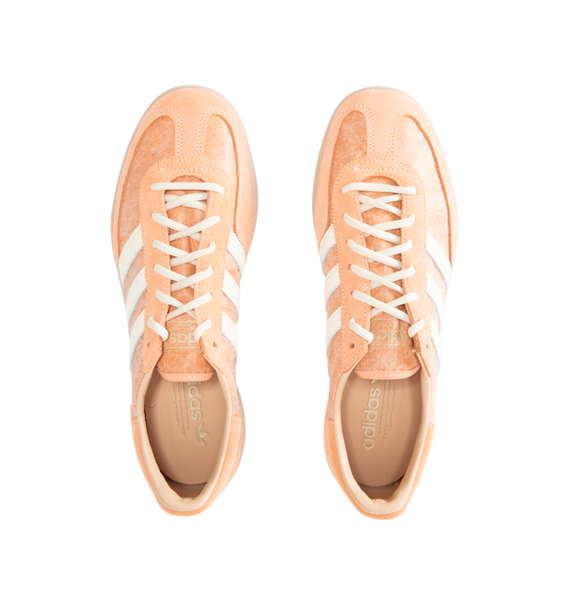 Image 5 of 5 - ORANGE - ADIDAS Handball Spezial Sneaker featuring regular fit, lace closure, Dyneema textile and leather upper and rubber outsole.