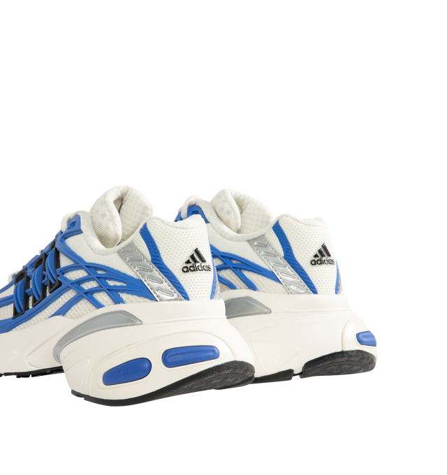 Image 3 of 5 - BLUE - Adidas Mens Adistar XLG 2.0 Shoes are crafted from textile. Features a regular fit, lace-up closure, textile sockliner, rubber outsole, RPU molded cage, reflective details, and ADIPRENE cushioning. Upper: Textile; Sockliner: Textile; Outsole: Rubber. Made in Vietnam.