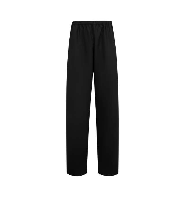 Image 1 of 4 - BLACK - WILLY CHAVARRIA Ruff Rider Pant featuring elasticated waistband, two pockets on the front, welt pockets on the back and embroidered branding on the front. 100% nylon.