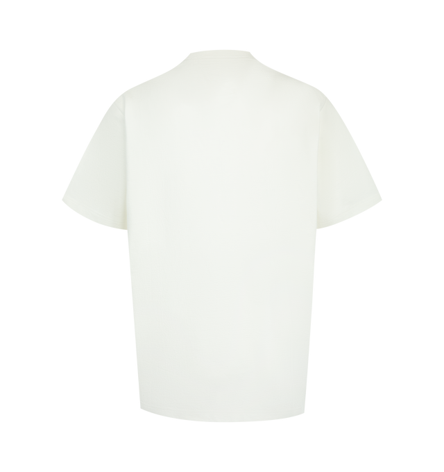 Image 2 of 2 - WHITE - THE ROW Maiko T-Shirt featuring crewneck t-shirt in cotton jersey with boxy fit and ribbed crewneck. 100% cotton. Made in Japan.