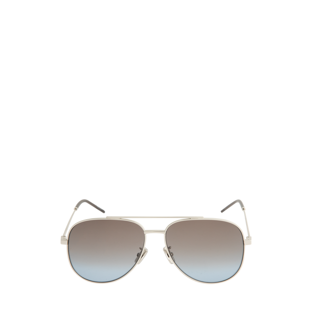 Image 1 of 3 - SILVER - GIVENCHY City Pilot Sunglasses featuring metal frames, logo on temples and nosepads and 100% UV protection.