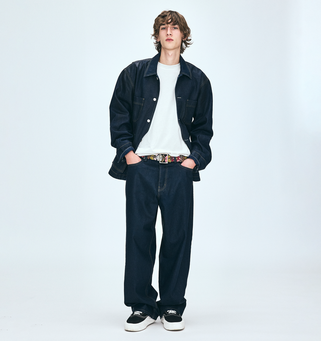 Image 6 of 9 - BLACK - NAHMIAS Ollie Sneaker featuring round rubber cap toe, lace up closure, textile logo patch at tongue, branded logo detail on outsole lip, padded tongue and collar, treaded logo outsole, rubber midsole, logo emboss on heel and logo gum bottom.