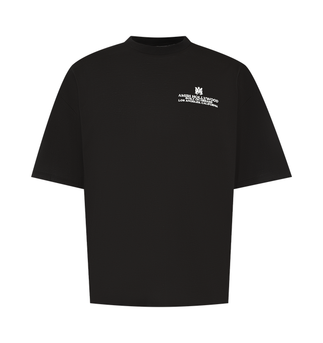 Image 1 of 2 - BLACK - AMIRI Built On Dreams Tee featuring oversized fit, short sleeves, crew neck and graphic print on front and back. 100% cotton.