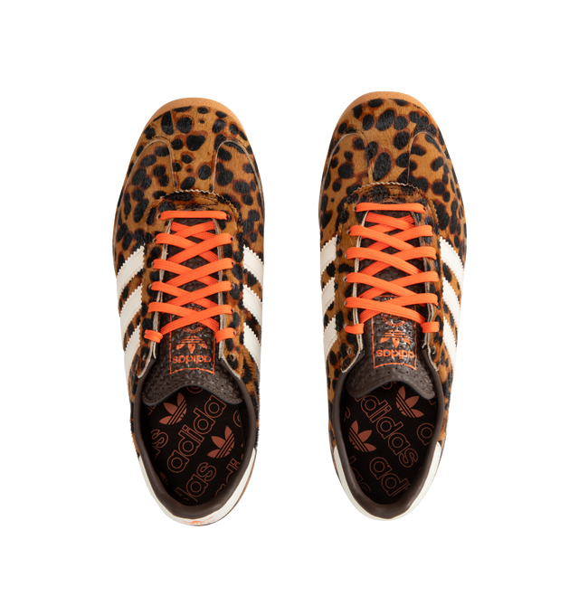 Image 5 of 5 - BROWN - ADIDAS SL 72 OG Sneakers featuring lace-up style with nylon uppers, suede overlays, EVA midsoles, textile linings, and rubber soles.