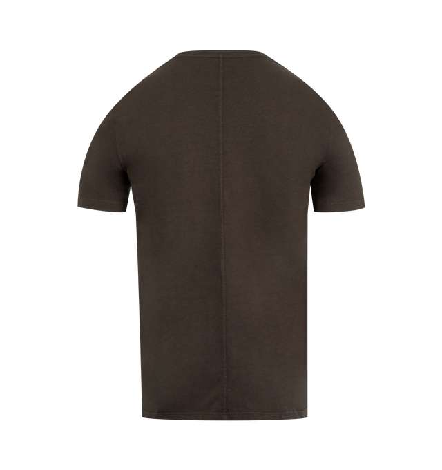 Image 2 of 2 - BROWN - THE ROW Luke T-Shirt featuring short sleeve t-shirt in soft, fluid Supima cotton jersey with ribbed neckline. 100% cotton. Made in Italy.