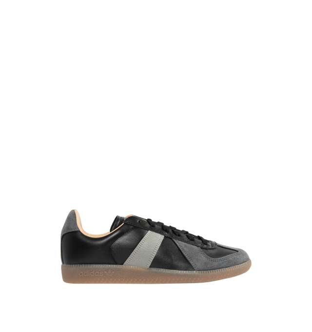 Image 1 of 5 - BLACK - ADIDAS BW Army Sneaker featuring regular fit, laces, leather upper, leather lining, rubber outsole and trefoil branding.