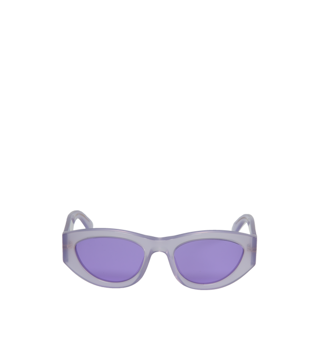 Image 1 of 3 - PURPLE - MARNI SUNGLASSES RAINBOW MOUNTAINS featuring purple lenses, integrated nose pads and logo engraved at temples. Acetate. 