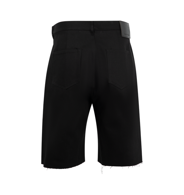Image 2 of 3 - BLACK - Rick Owens DRKSHDW Geth Cutoff Shorts feature a cut off silhouette, five pocket style, belt loops and zip fly. 100% cotton.