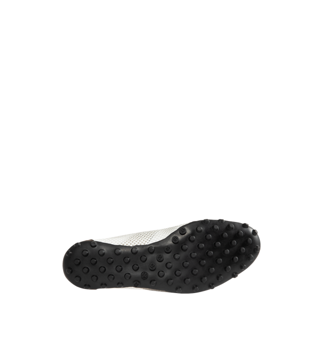 Image 4 of 5 - WHITE - MAISON MARGIELA Sprinters Sneakers featuring textured mesh upper with suede overlays, lace-up closure and low profile. Made in Italy.