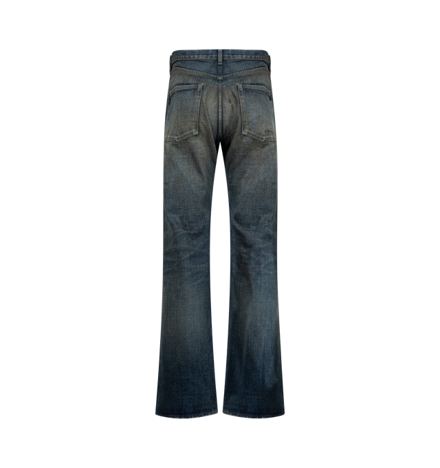 Image 2 of 3 - GREY - DRKSHDW Kurdt Jean featuring distressed effect, frayed hems, faded wash, five-pocket styling and button fastening. 100% cotton. Made in Japan.