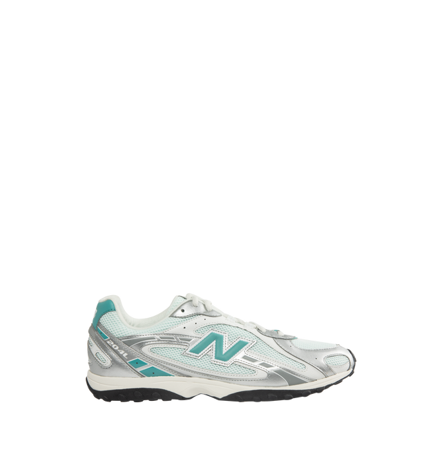 Image 1 of 5 - SILVER - NEW BALANCE 204L Sneaker featuring synthetic upper, EVA outsole, multi-piece upper with embossed overlay, screen-printed graphics along the saddle, distinctive outsole with 2000s-inspired strike path and 70s-influenced tread pattern and double-stacked suede 'N' logo.