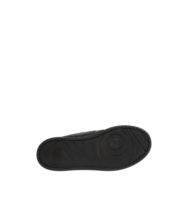 Image 4 of 5 - GREY - FENDI Match Canvas Low-Tops featuring injection-moulded FF appliqu, Fendi lettering on the side and rubber sole. 100% calf leather. Interior: 100% polyester. Made in Italy.