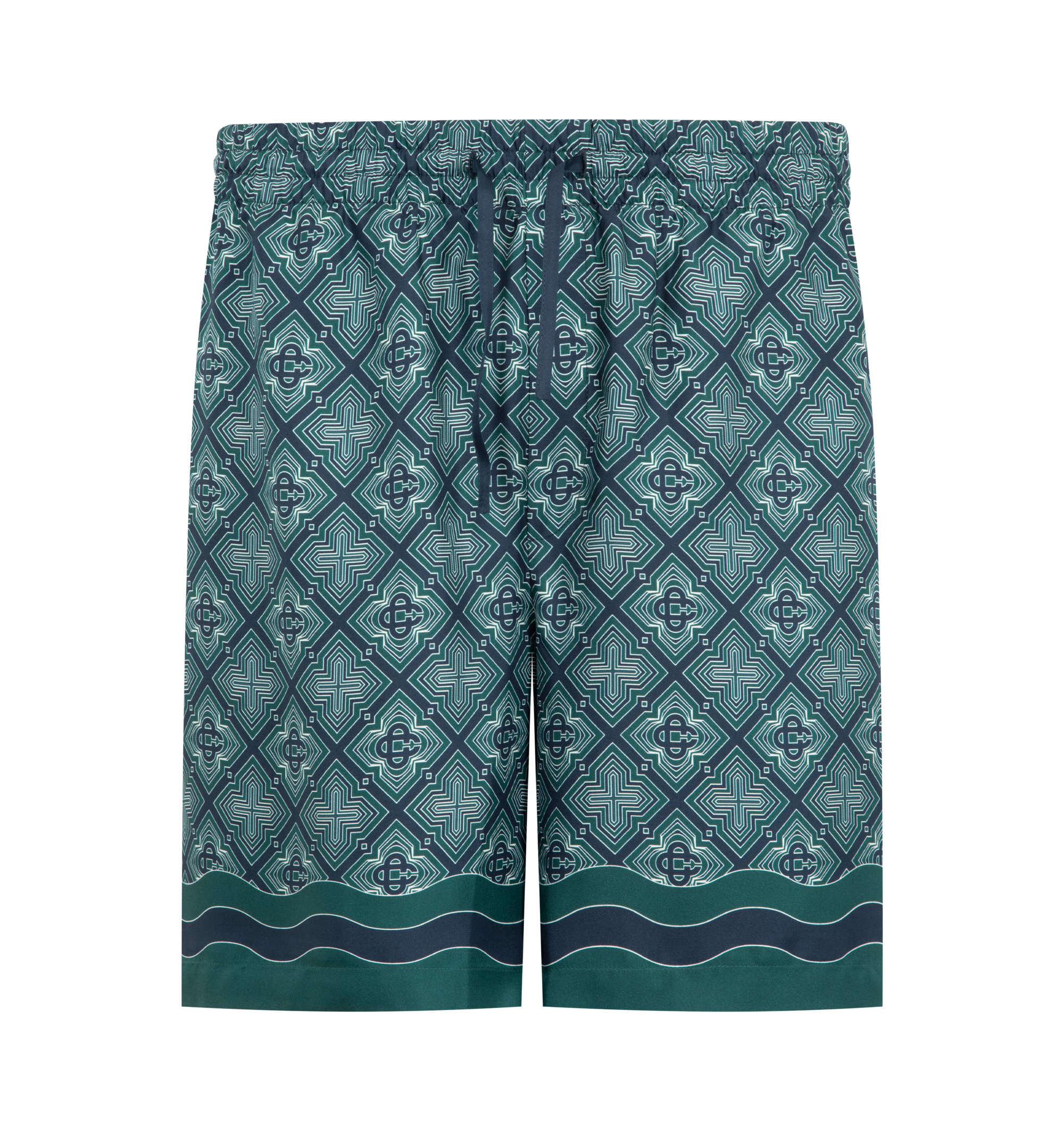 RADIATING MONOGRAM SILK SHORTS (MENS) – HIRSHLEIFERS