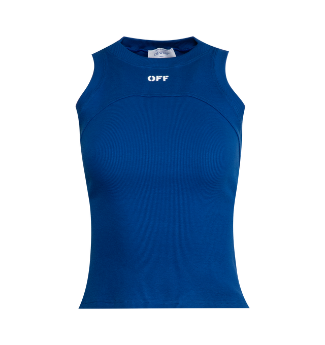 OFF STAMP RIB ROUND TANK TOP (WOMENS)
