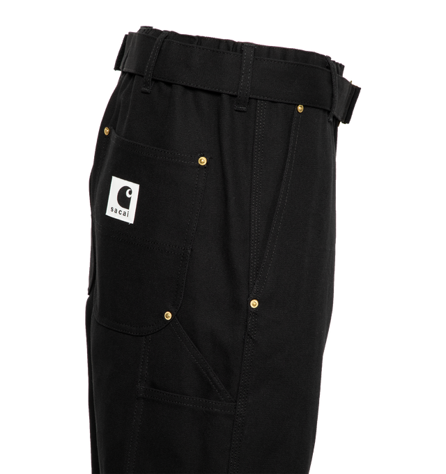 SLIM BELTED CANVAS PANTS (MENS)