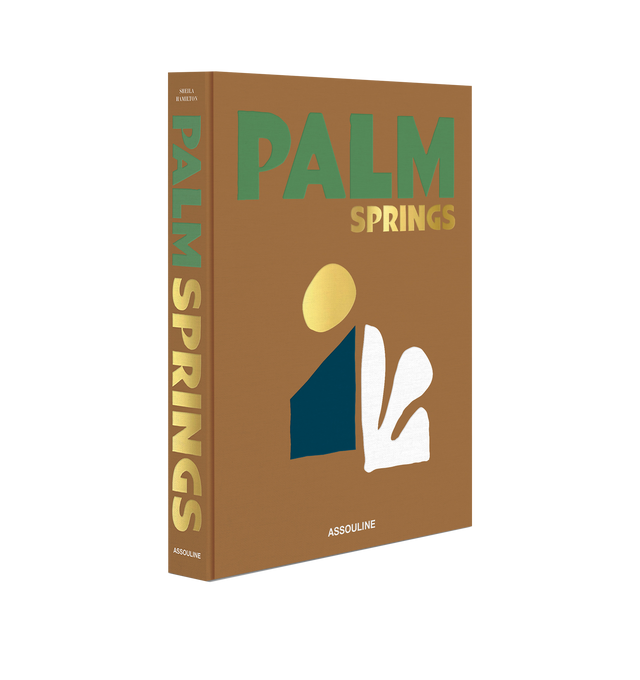 Image 1 of 5 - BROWN - Assouline Palm Springs is a luxury coffee table book that celebrates the timeless allure, mid-century modern architecture, and vibrant desert lifestyle of California's iconic oasis through captivating photography and engaging storytelling. Written by Sheila Hamilton, this designer hardcover book explores Palm Springs' legendary design legacy, glamorous history, celebrated wellness culture, and colorful creative spirit, offering an inspiring journey through one of America's most distin