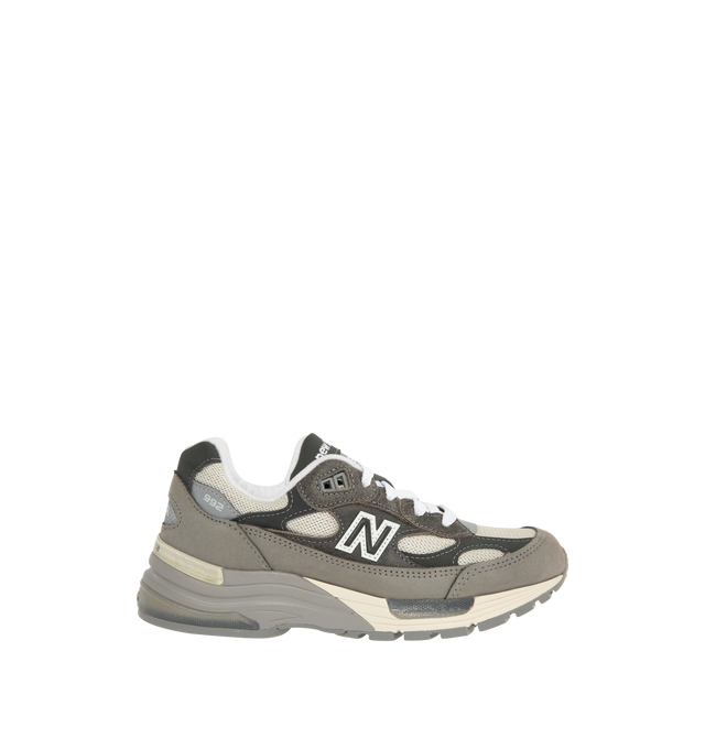 Image 1 of 5 - GREY - NEW BALANCE Made in US 991v2 Sneaker featuring FuelCell foam, ENCAP midsole cushioning, semi-translucent ABZORB SBS pods, N logo with debossed line details, reflective details, embroidered v2 tongue branding, mesh upper and pigsuede and synthetic overlays.