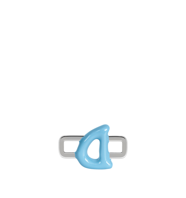 Image 5 of 8 - BLUE - Poubel by The Gstaad Guy "D" charm from the Alphabet Collection. All charms are made of .925 sterling silver, and are hand-painted using non-toxic lead-free enamel.Links sold separately. Hirshleifers offers a range of initial pieces from this collection in-store. For personal consultation and detailed information about jewelry, please contact our dedicated stylist team at personalshopping@hirshleifers.com