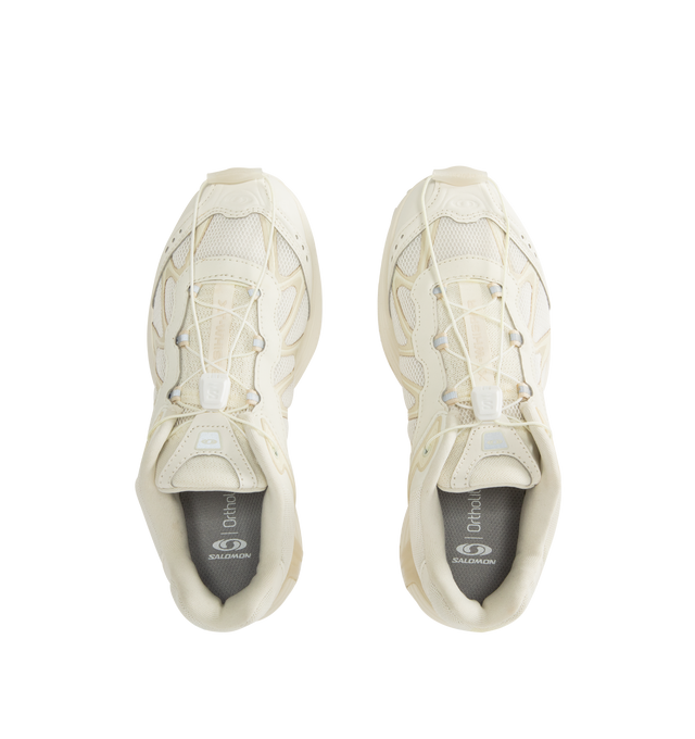 Image 5 of 5 - WHITE - SALOMON XT-Whisper Sneaker featuring textile and synthetic upper, quickLACE system, rubber outsole, agileChassis System, OrthoLite diecut sockliner and Mud contaGRIP.