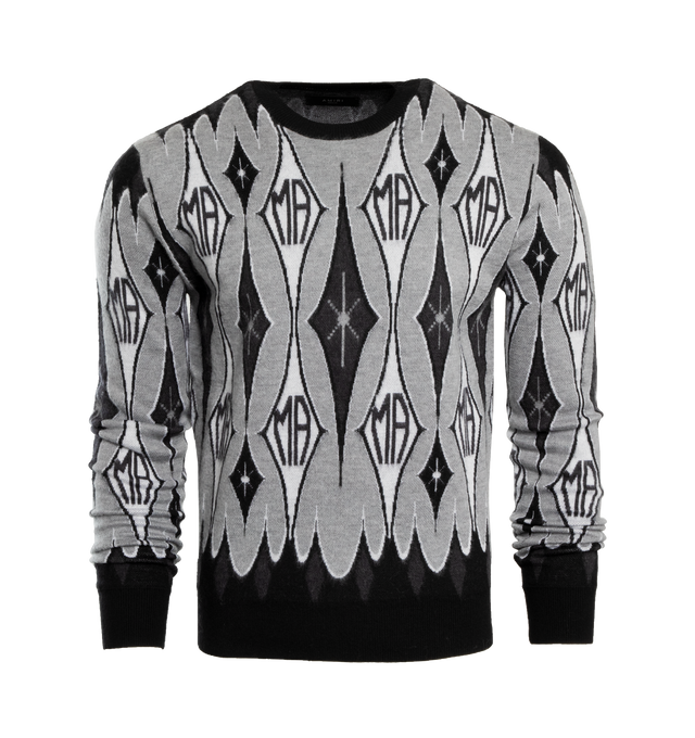 ARGYLE JACQUARD CREW (MENS)