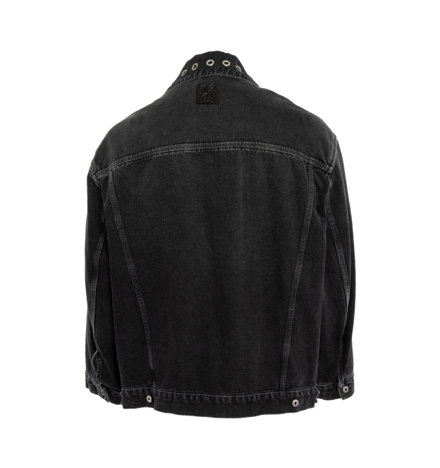 EYELET DENIM OVER JACKET (MENS)