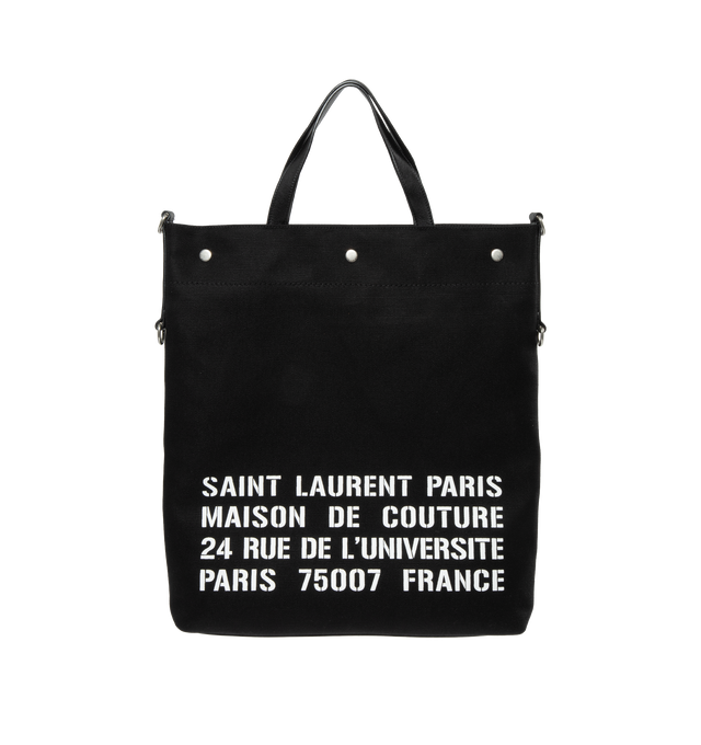 NORTH SOUTH CANVAS TOTE