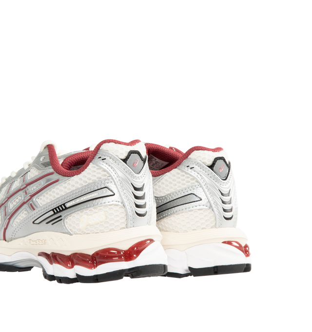 Image 3 of 5 - RED - ASICS Gel-Kayano 12.1 Sneaker featuring breathable mesh underlays, GEL-NIMBUS17 tooling system, FLUIDRIDE technology, rearfoot and forefoot GEL technology and dope dyed recycled sockliner mesh.