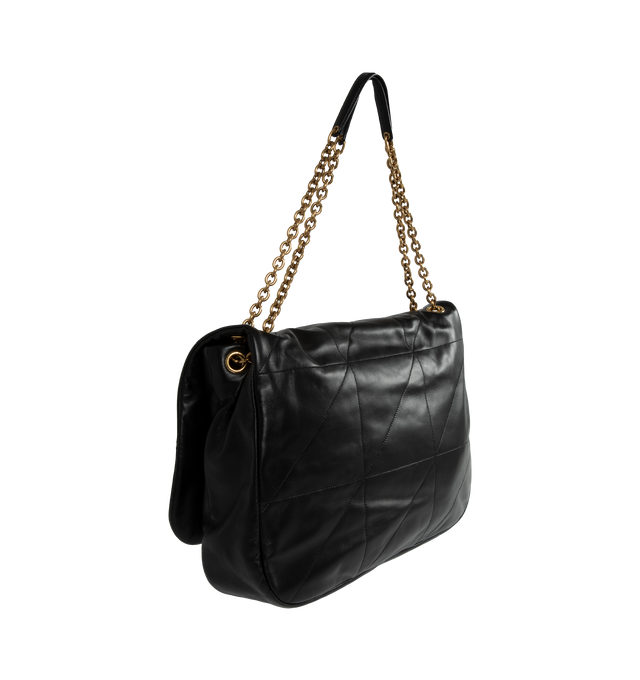 Image 2 of 3 - BLACK - SAINT LAURENT Jamie 4.3 bag featuring quilting top stitch, cotton lining, one interior slot pocket and one interior zipped pocket. 16.9 X 11.4 X 3.5 inches. Chain length: 21.3 inches. 100% leather. Made in Italy.  