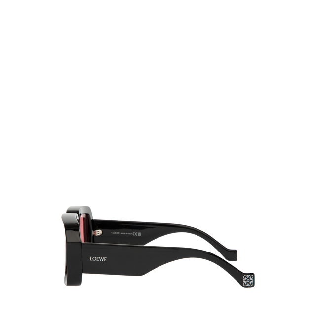 Image 2 of 3 - PINK - Loewe Paula's Ibiza Dive In mask-shaped sunglasses in acetate featuring universal fit, UVA/UVB protection and metal LOEWE logo. Made in Italy.