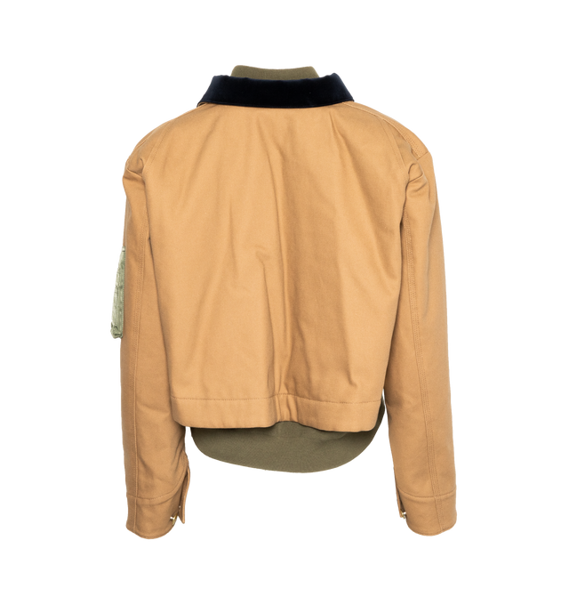 DETROIT CANVAS JACKET WITH VELVET TRIM