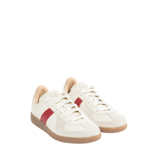 Image 2 of 5 - WHITE - ADIDAS BW Army Sneaker featuring regular fit, lace closure, leather upper, leather lining and rubber outsole.