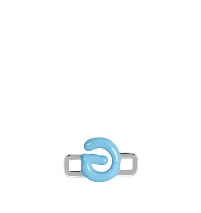 Image 5 of 8 - BLUE - Poubel by The Gstaad Guy "G" charm from the Alphabet Collection. All charms are made of .925 sterling silver, and are hand-painted using non-toxic lead-free enamel.Links sold separately. Hirshleifers offers a range of initial pieces from this collection in-store. For personal consultation and detailed information about jewelry, please contact our dedicated stylist team at personalshopping@hirshleifers.com